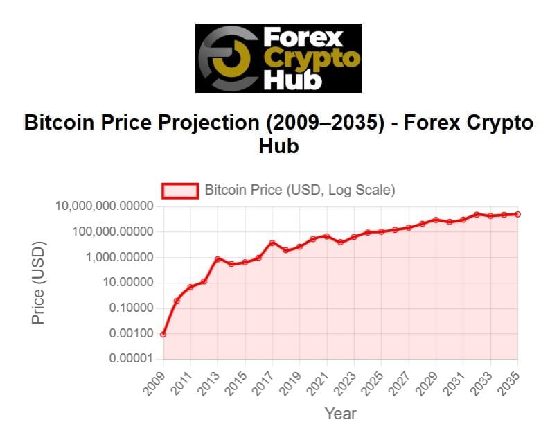 Read more about the article Bitcoin Price Projection 2009-2035